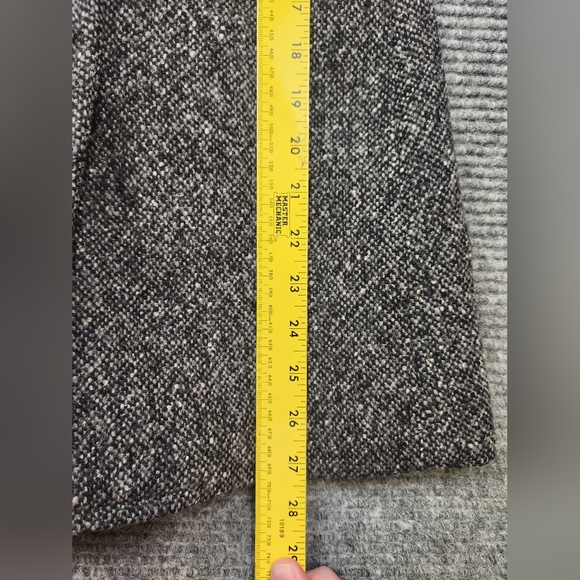 J CREW Women's PEACOAT Gray Black FLECKED Wool Blend Heavy Size Small Petite - Picture 9 of 14